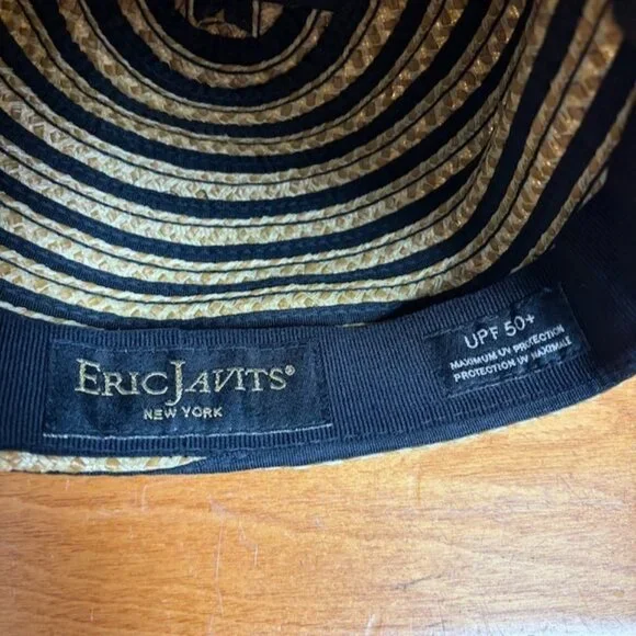 Eric Javits Squishee Womens Newsboy‎ Cap Stripe UPF 50+ Packable Beach Bohemian - Picture 6 of 9